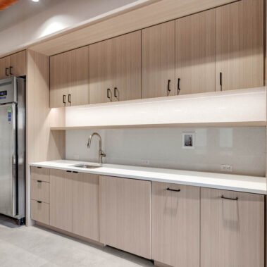 Lighting installed in Forvis Mazars's break room